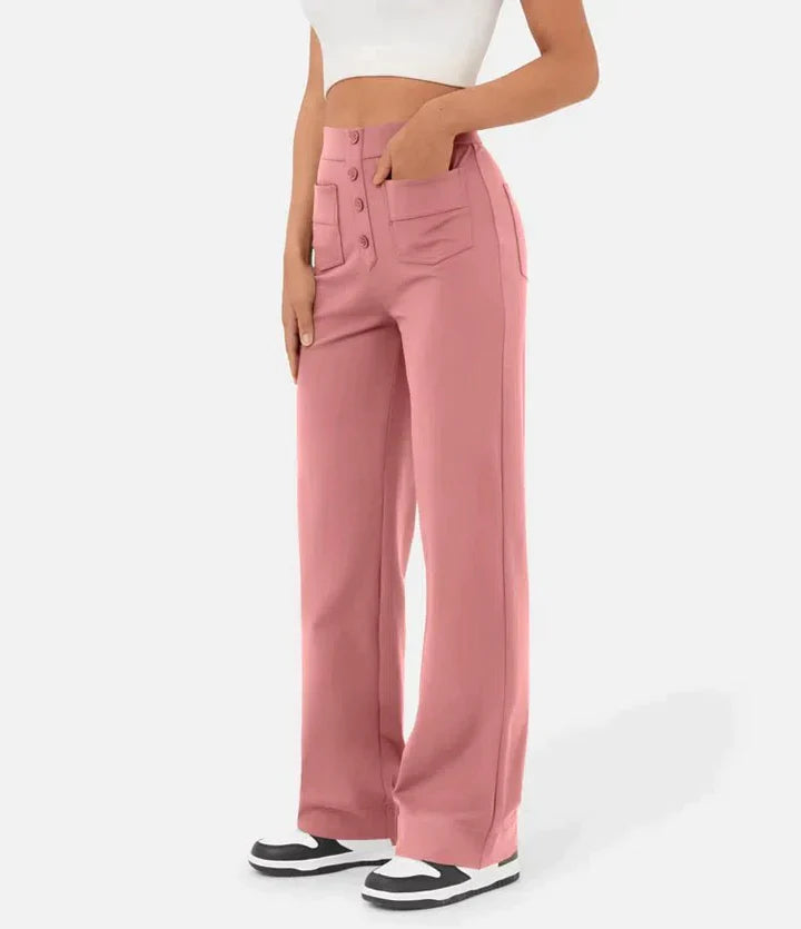 Lisa™ - High-Waisted Elastische Casual Broek