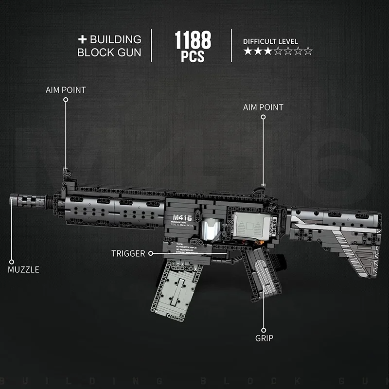 M416 Building Block Gun