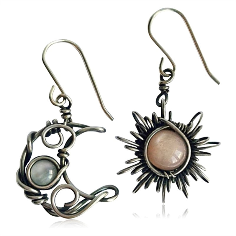 Boho oorbellen - bohemian metalen oorbellen